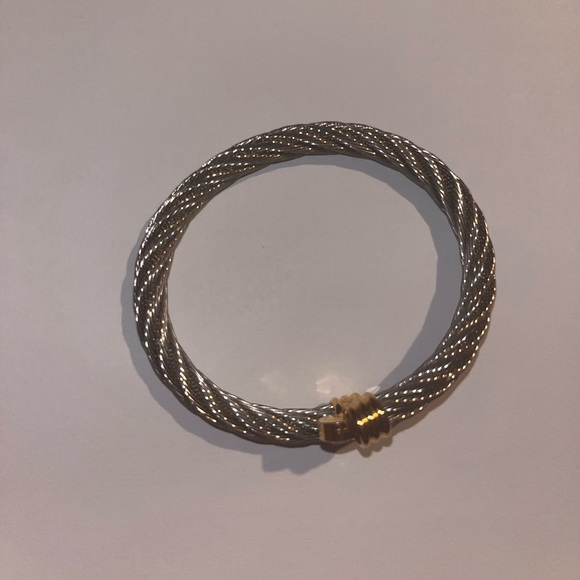 Twisted Silver Bracelet - Picture 2 of 2
